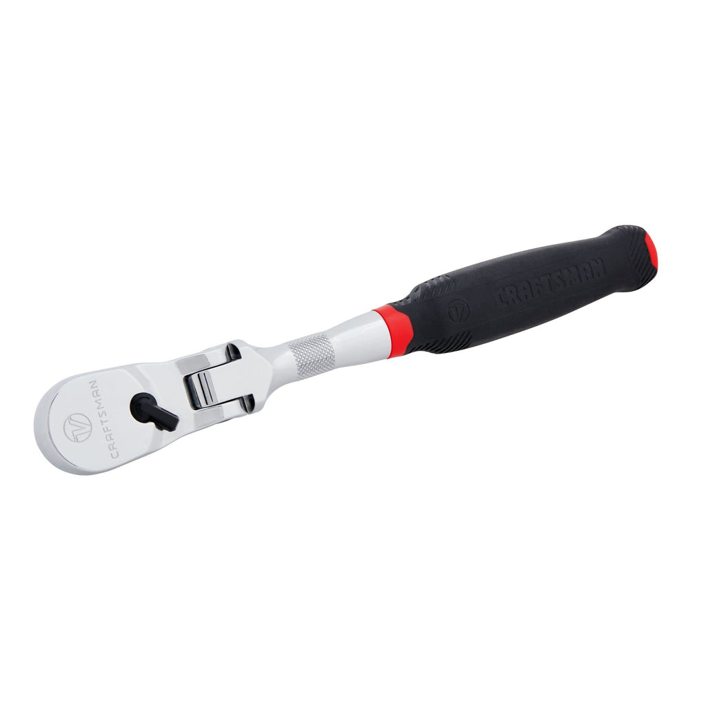 CRAFTSMAN V-SERIES Ratchet, 1/2 Inch Drive, 96-Tooth, Flexible Head XL Comfort Grip (CMMT86336V)