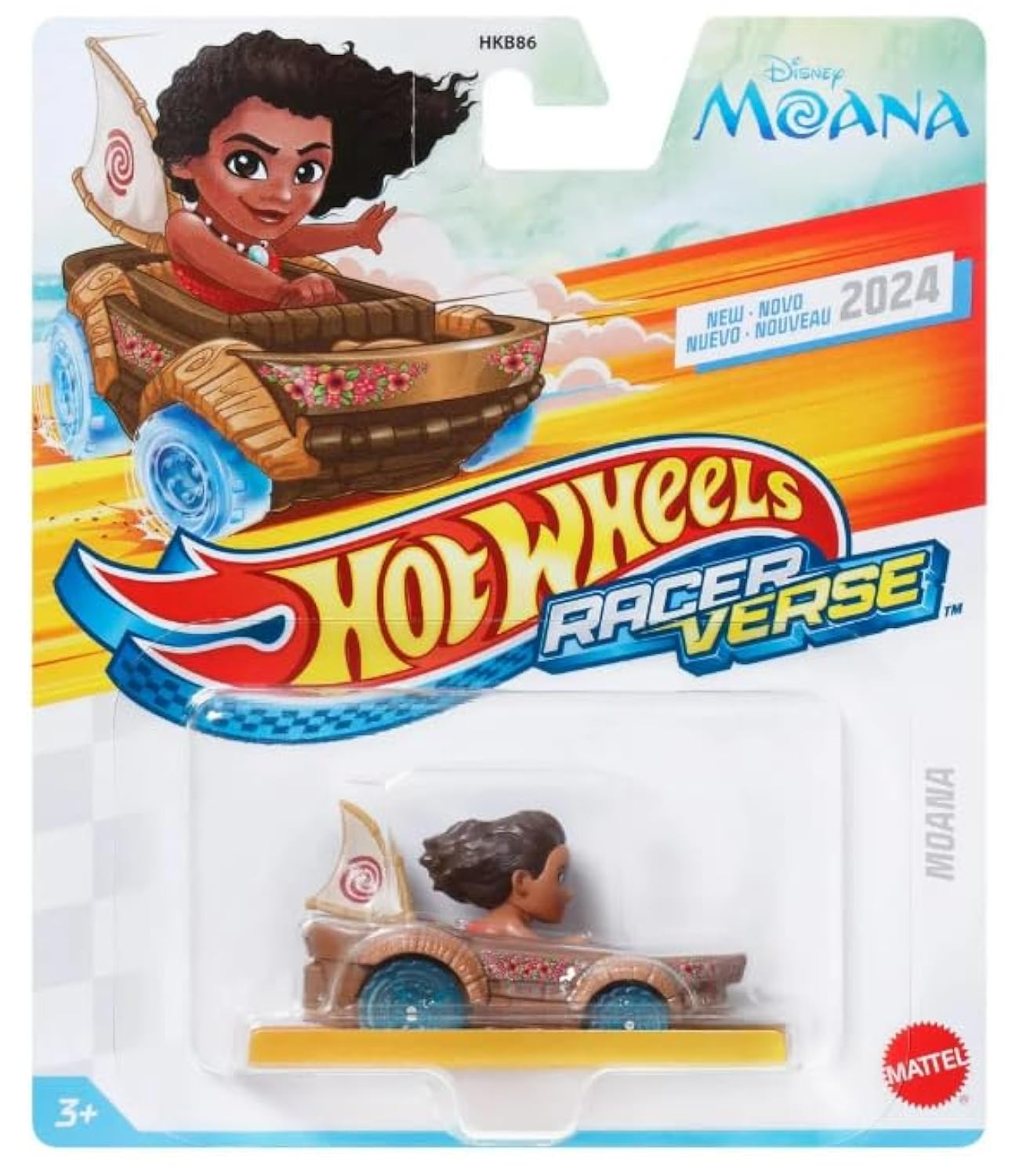 Hot Wheels Racer Verse Moana, Die Cast Car
