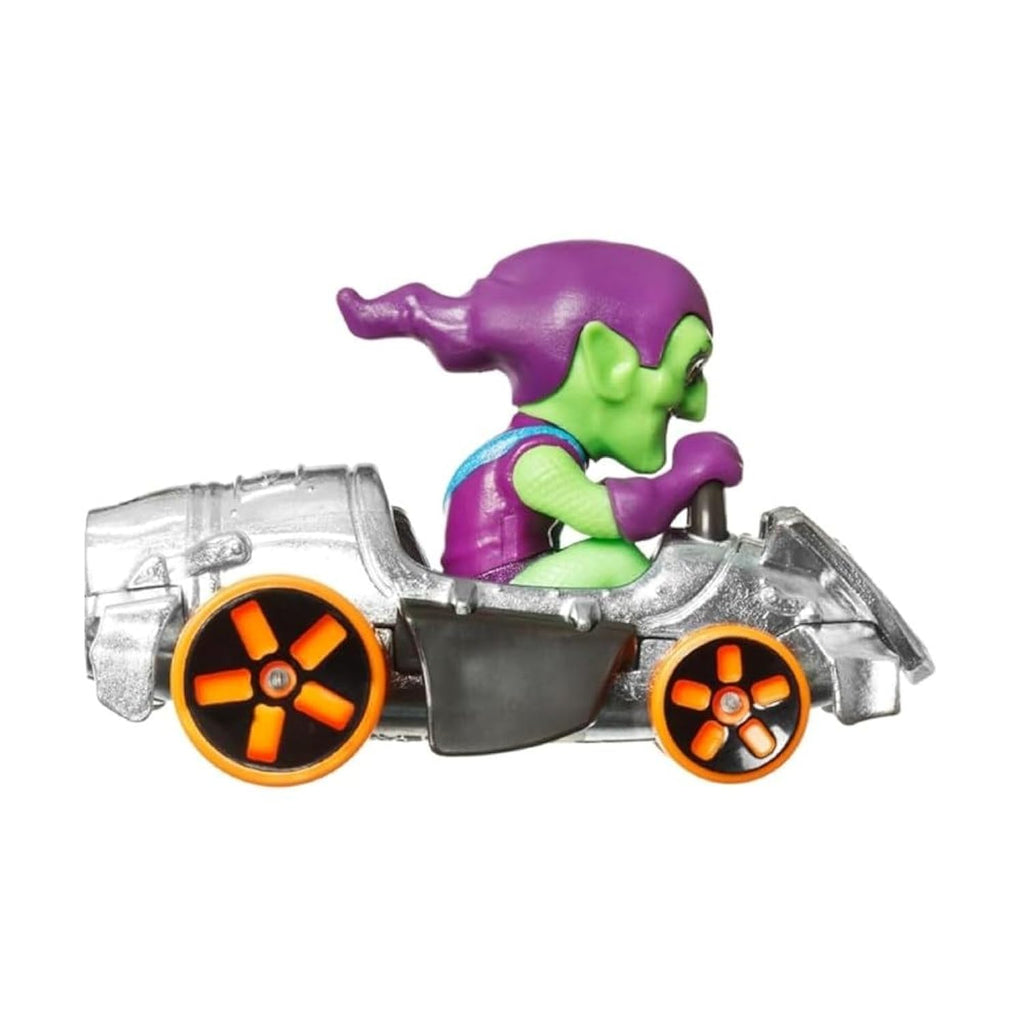 Hot Wheels RacerVerse Die-Cast Vehicle with Green Goblin Driver 1:64 Scale