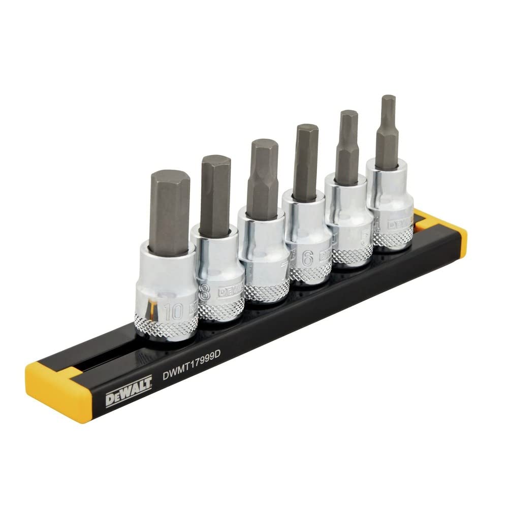DEWALT 3/8 DRIVE, MM HEX SOCKET SET, 6PC (DWMT17001)