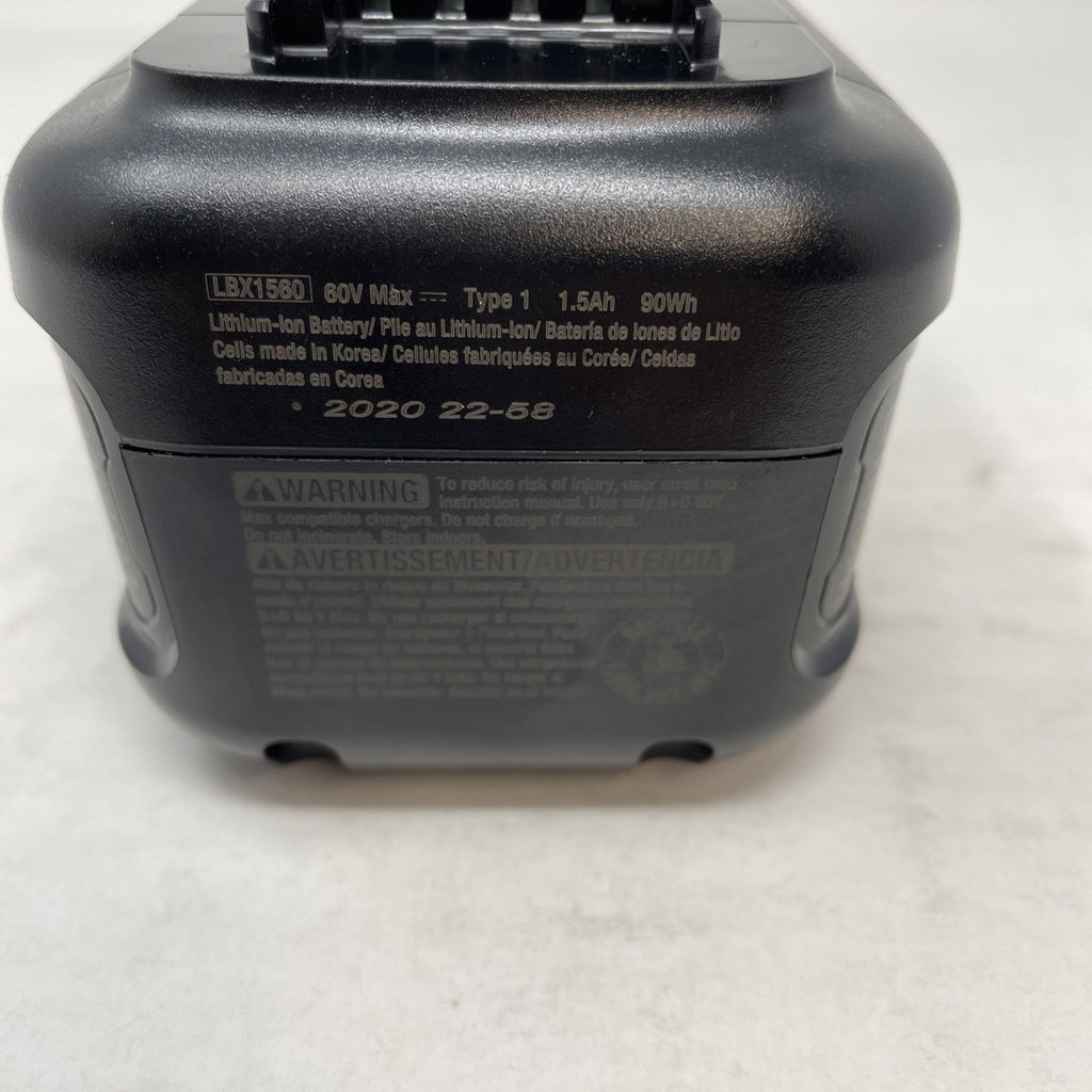 OEM Genuine BLACK & DECKER 60V 60 Volt MAX 1.5AH Battery & Charger Kit LBX1560