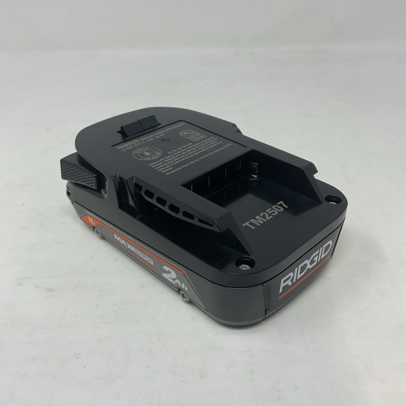 Ridgid R840020 18V Volt 2.0 Ah Lithium-Ion Max Output Battery