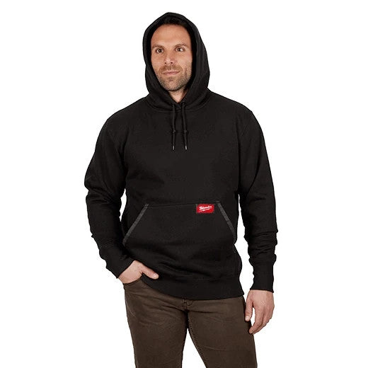 Milwaukee 350B Heavy Duty Tear Resistant Pullover Hoodie Black Men's Medium M