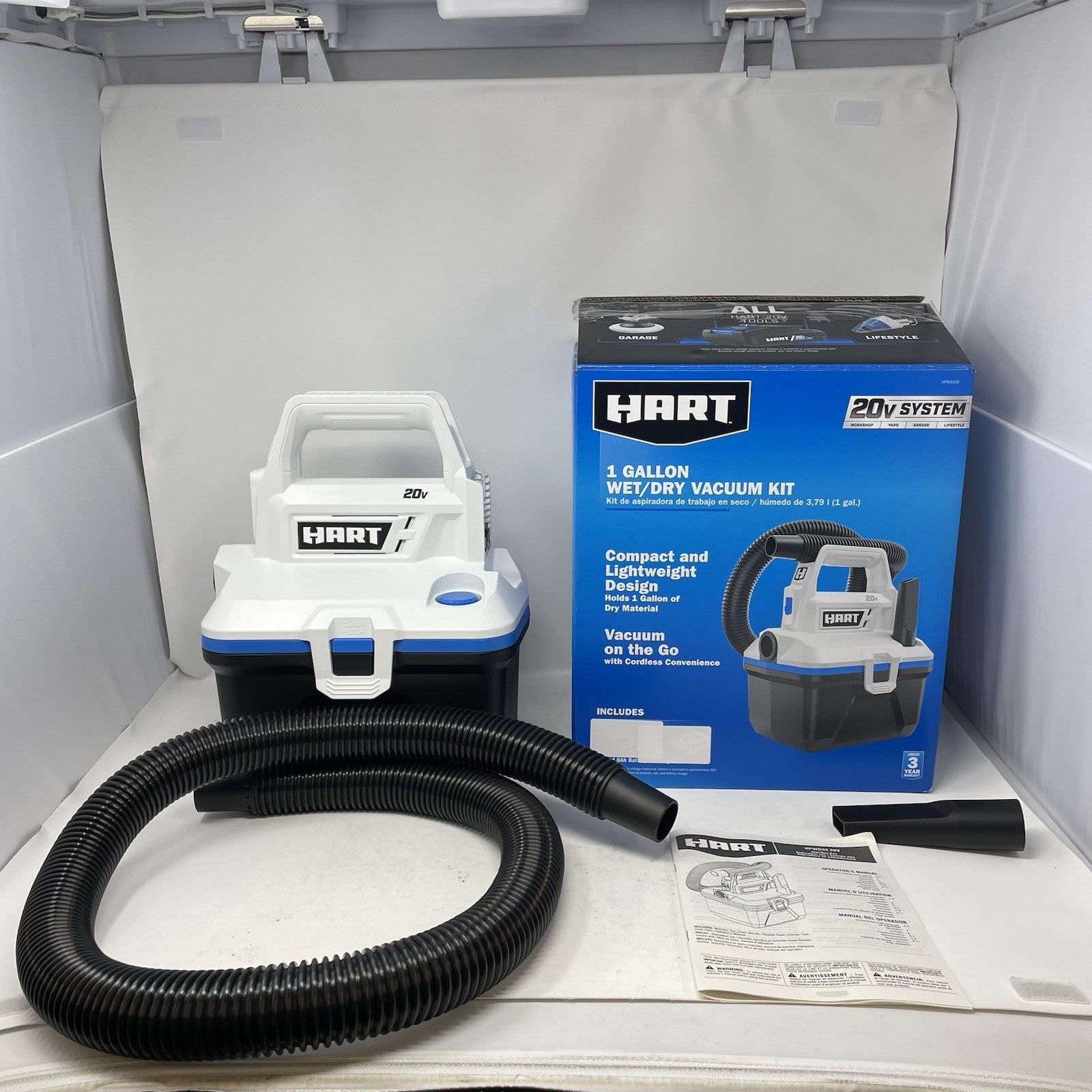 HART 1 Gallon Wet/Dry Car Vacuum Cleaner HPWD33 20V Volt *Tool Only*