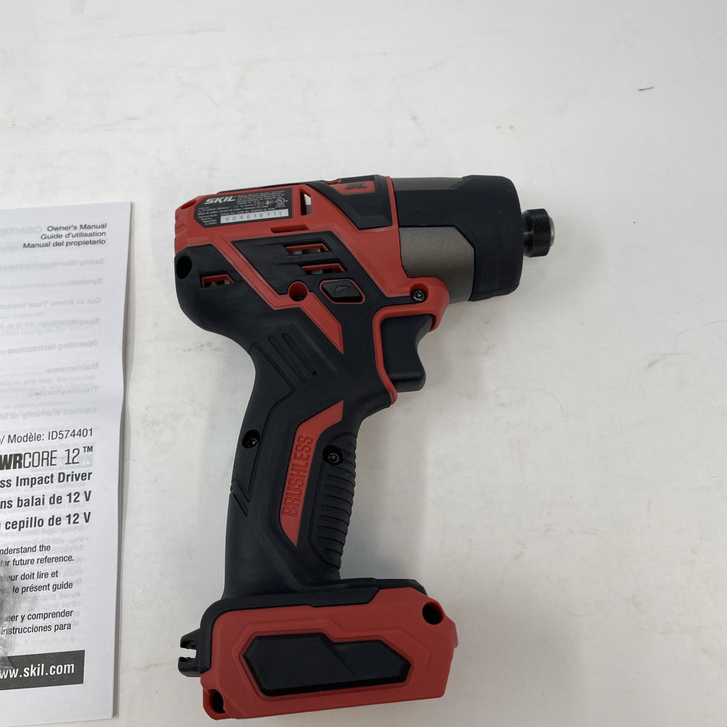 SKIL PWRCORE 12 Volt 12V Brushless 1/4 Hex Impact Driver ID574401 Tool Only