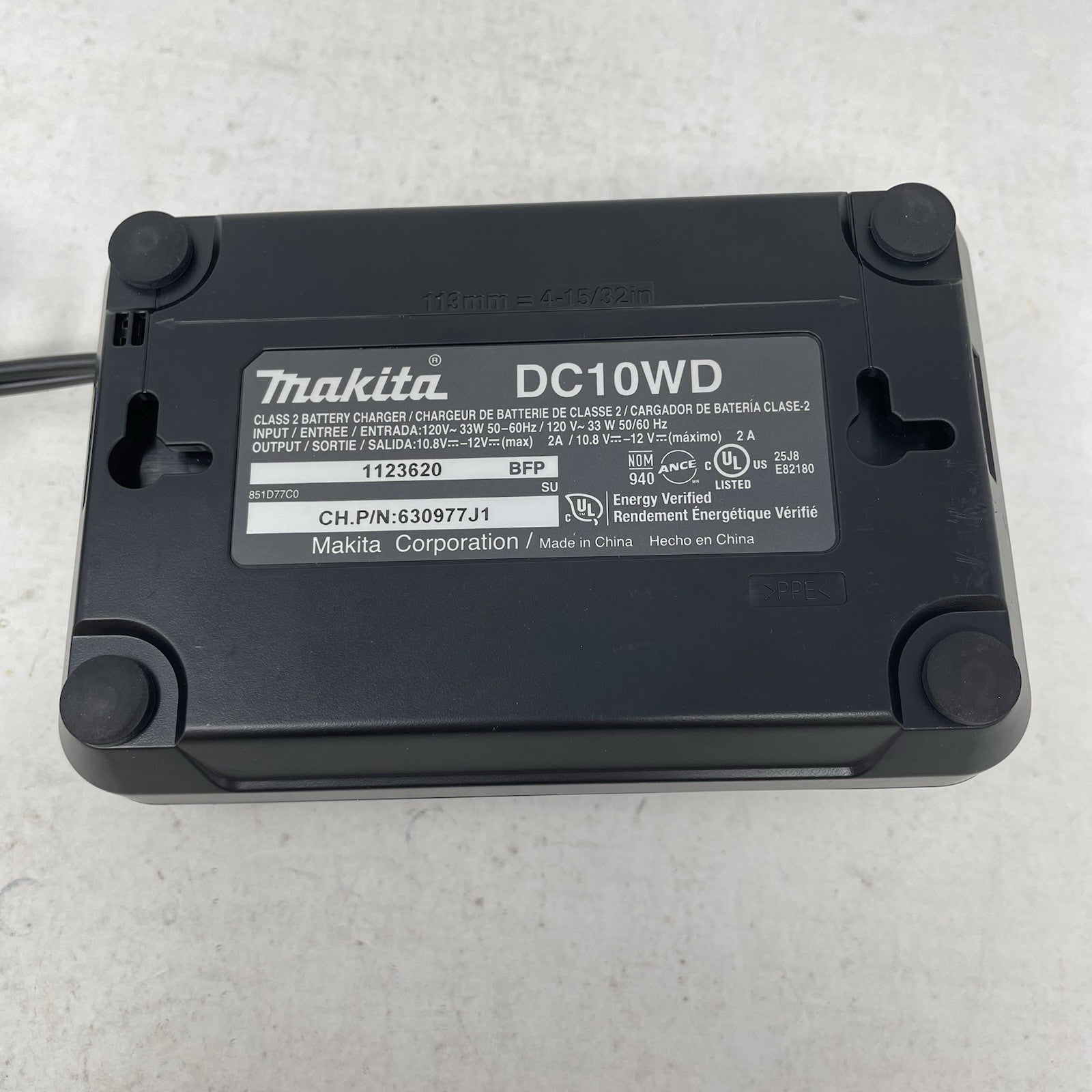 Makita DC10WD 12-Volt Lithium-Ion Battery Charger OEM Genuine Original *Recon*