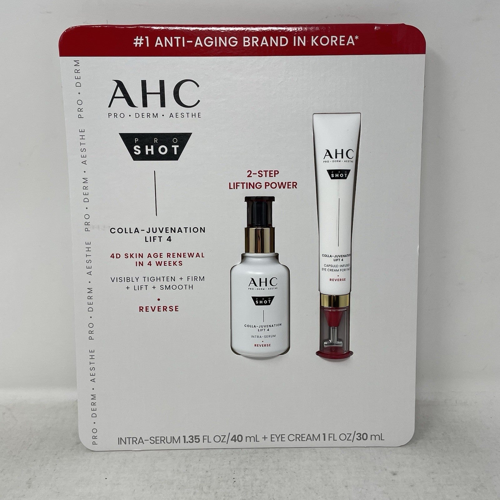 AHC Pro Shot Colla-Juvenation Serum + Eye Cream (1.35 oz. + 1 oz)