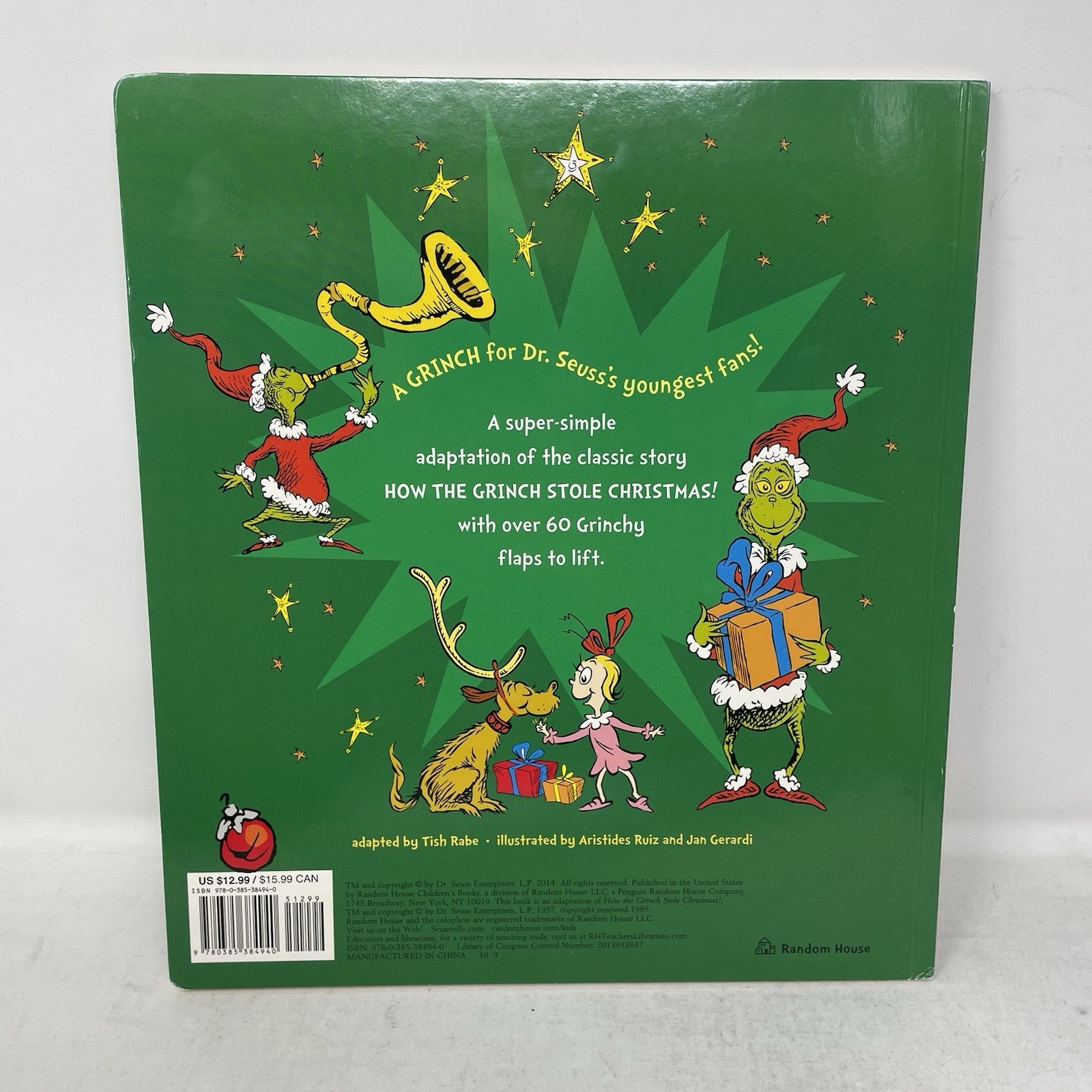 My Life as Grinch 4 pc Sleepover Set 18" Doll Brown Hair Brown Eyes with Book