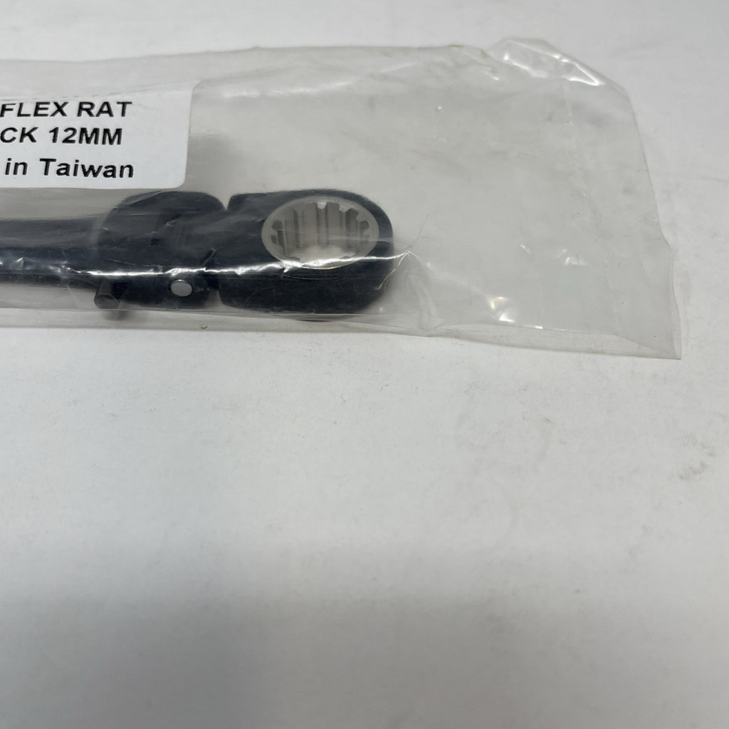 PROTO® Black Chrome 12MM Combination Locking Flex-Head Ratchet Wrench Spline