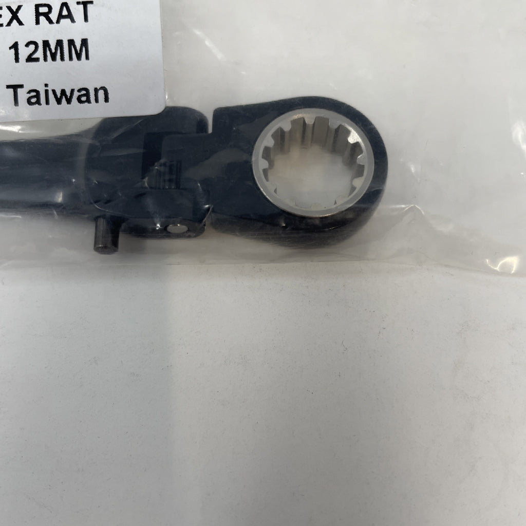 PROTO® Black Chrome 12MM Combination Locking Flex-Head Ratchet Wrench Spline