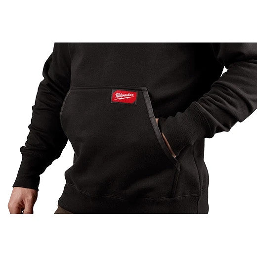 Milwaukee 350B Heavy Duty Tear Resistant Pullover Hoodie Black Men's Medium M
