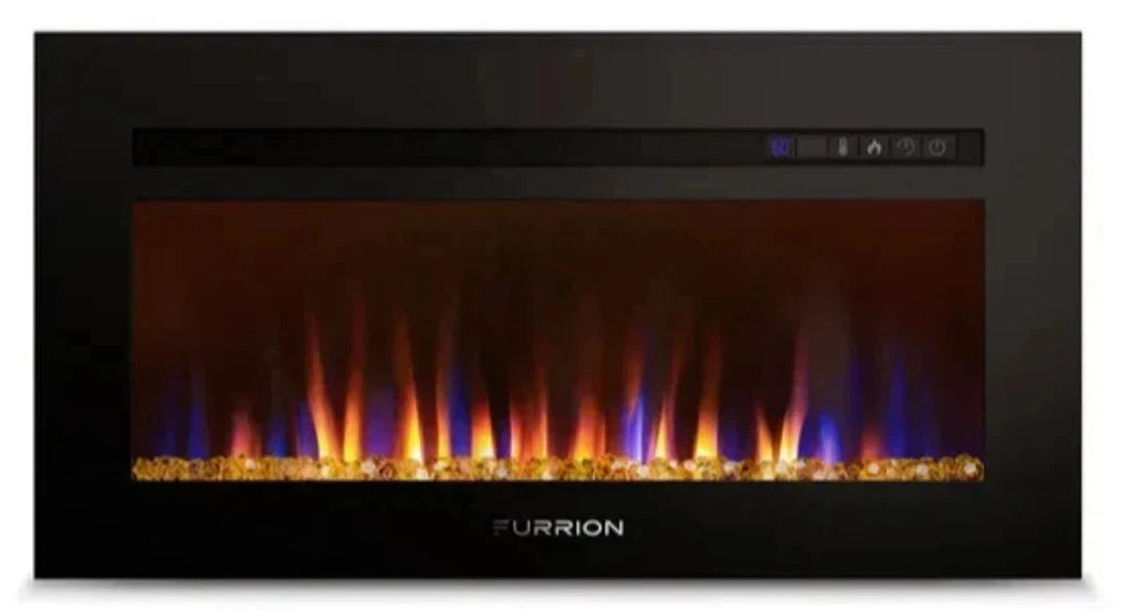 Furrion 30" Built-In Electric Fireplace Heater Black RV Camper FF30SC15A-BL