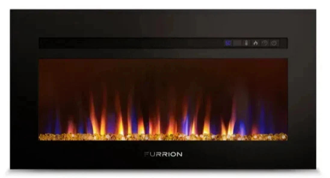 Furrion 30" Built-In Electric Fireplace Heater Black RV Camper FF30SC15A-BL