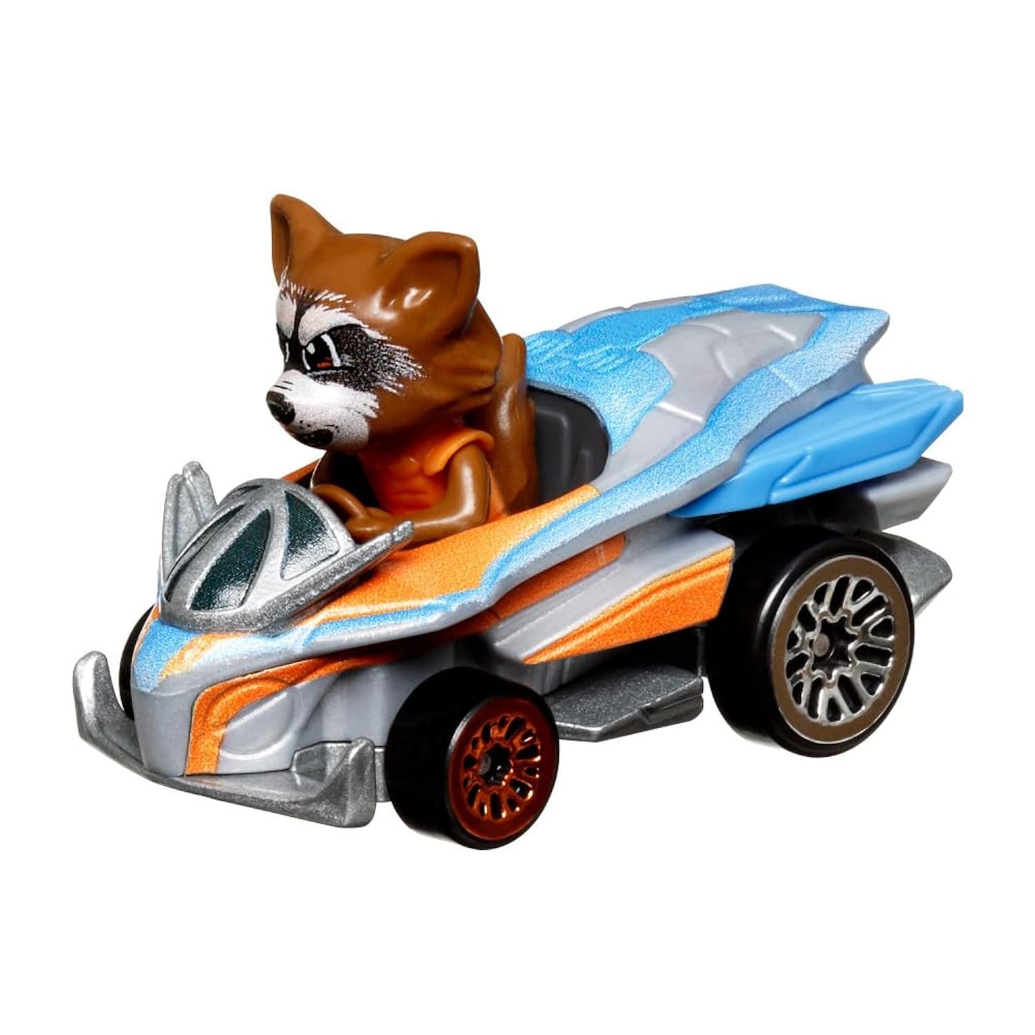 Hot Wheels RacerVerse Die-Cast Vehicle with Rocket Racoon Driver 1:64 Scale