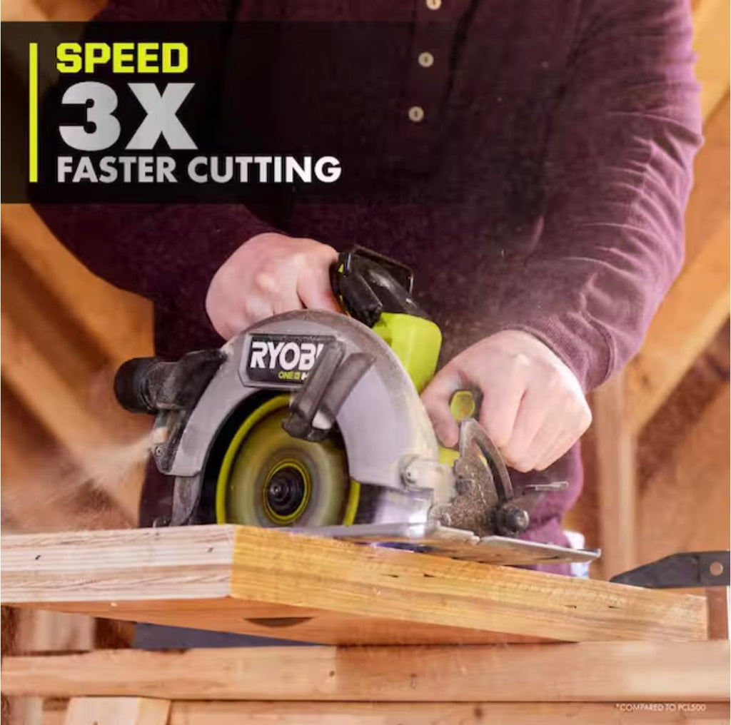 RYOBI ONE+ HP 18V Brushless Cordless 7-1/4 in. Circular Saw (Tool Only)
