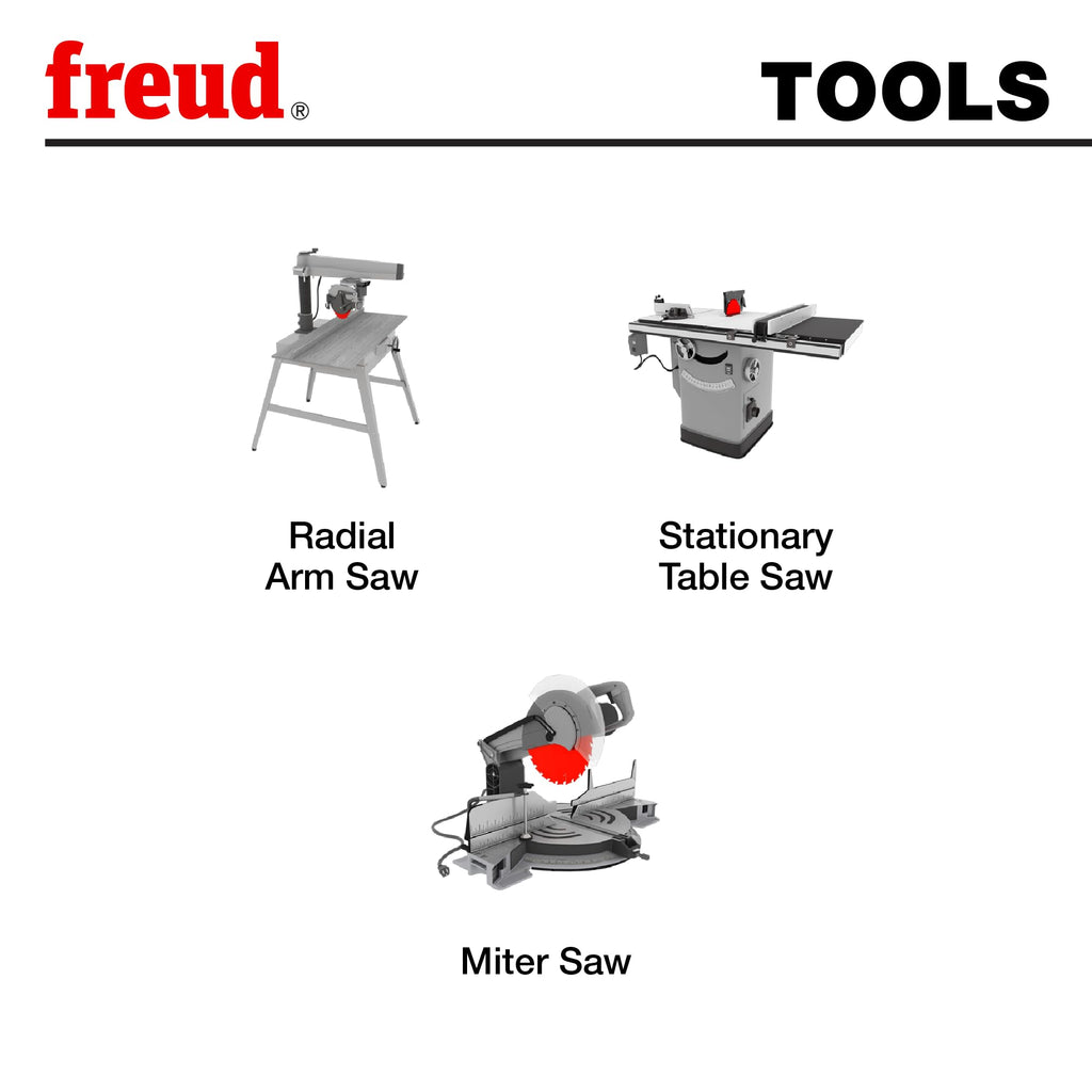 Freud LU85R010: 10" Carbide Tipped Saw Blade for Crosscutting