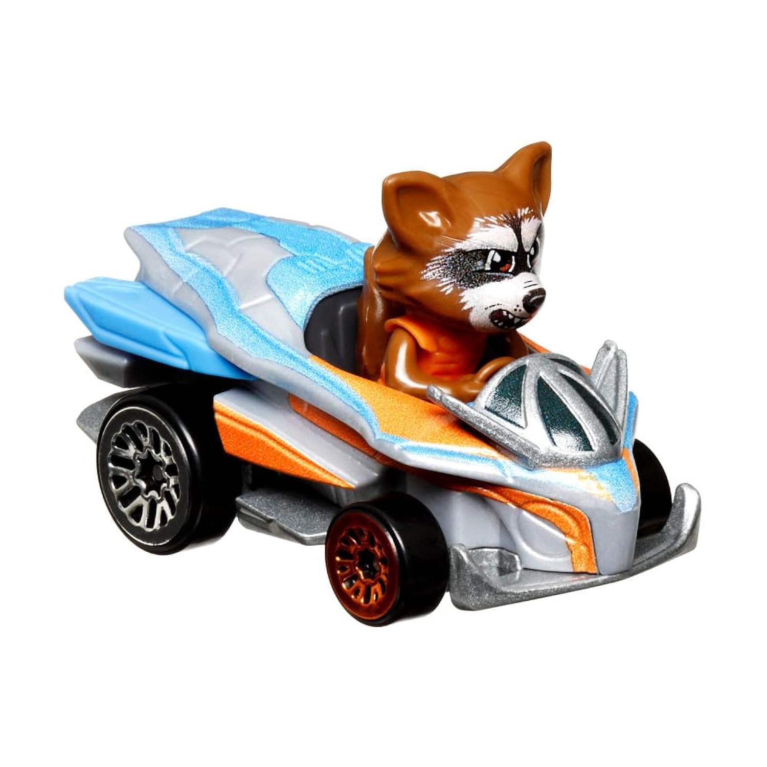 Hot Wheels RacerVerse Die-Cast Vehicle with Rocket Racoon Driver 1:64 Scale