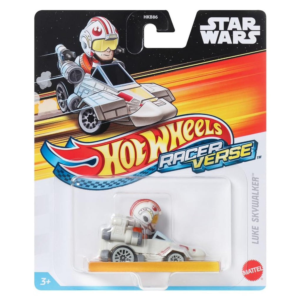 Hot Wheels Racer Verse Luke Skywalker Toy Car Toy for Kids Ages 3+ | Gift for Kids and Collectors, HKC07