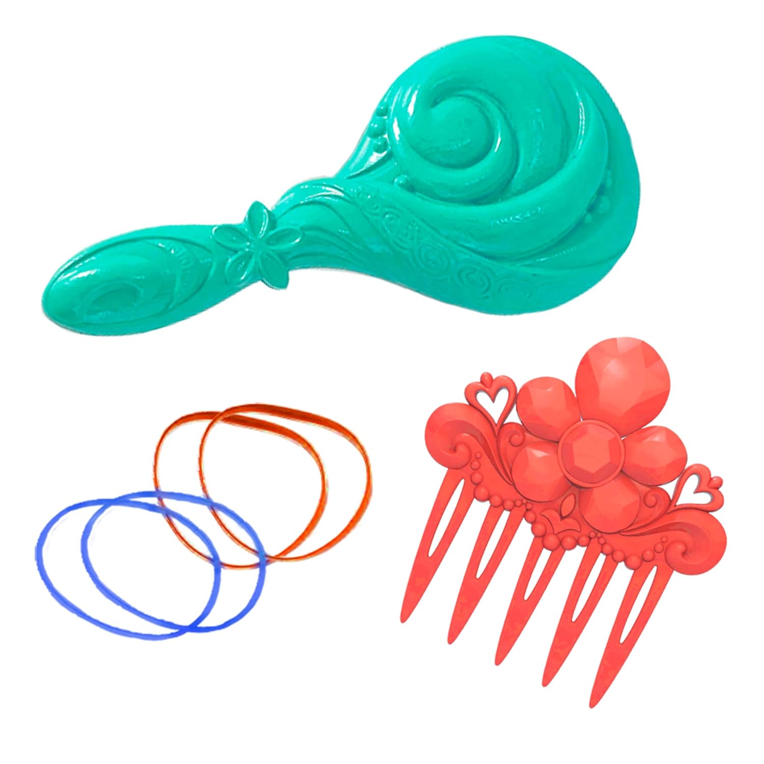Just Play Disney Princess Moana 2 7-Piece Hairdressing Head Role Play Children's Toy from 3 Years