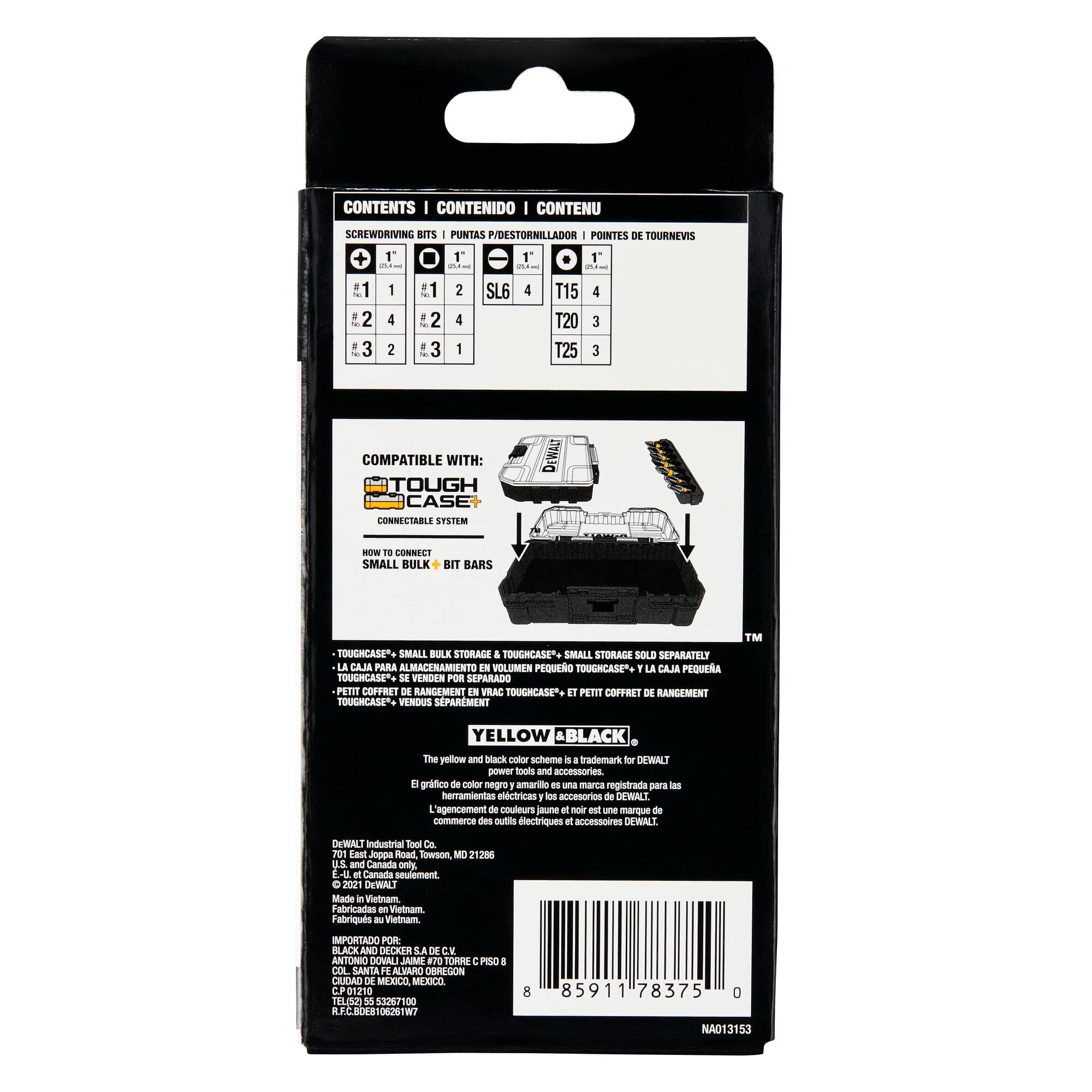DEWALT BYTC Flex Torq Set #2 Phillips/#8 Slotted Set Shank Screwdriver Bit Set Screwdriver (28-Piece) (DWABYTFT-28)