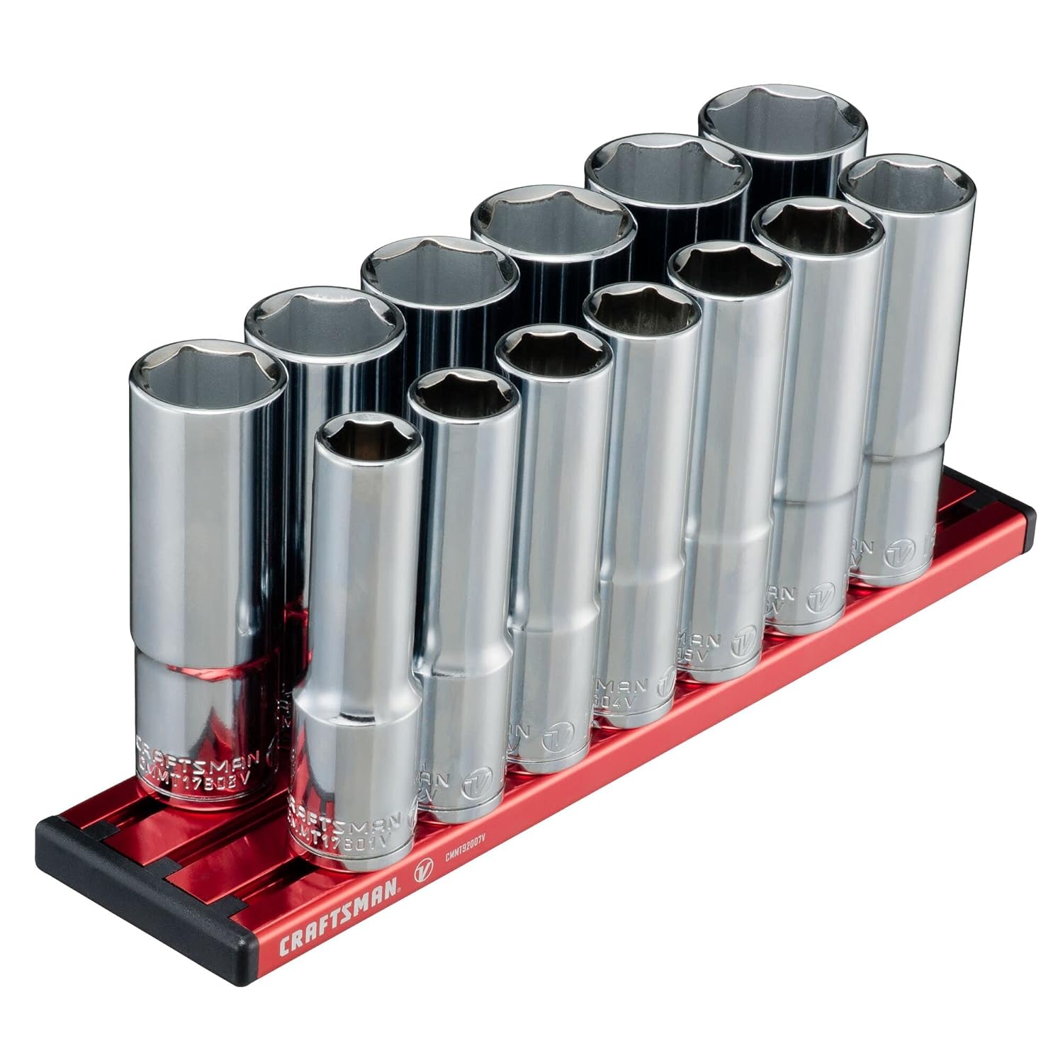CRAFTSMAN V-SERIES Socket Set, Deep MM, 1/2 Inch Drive, 13 Piece (CMMT17595V)