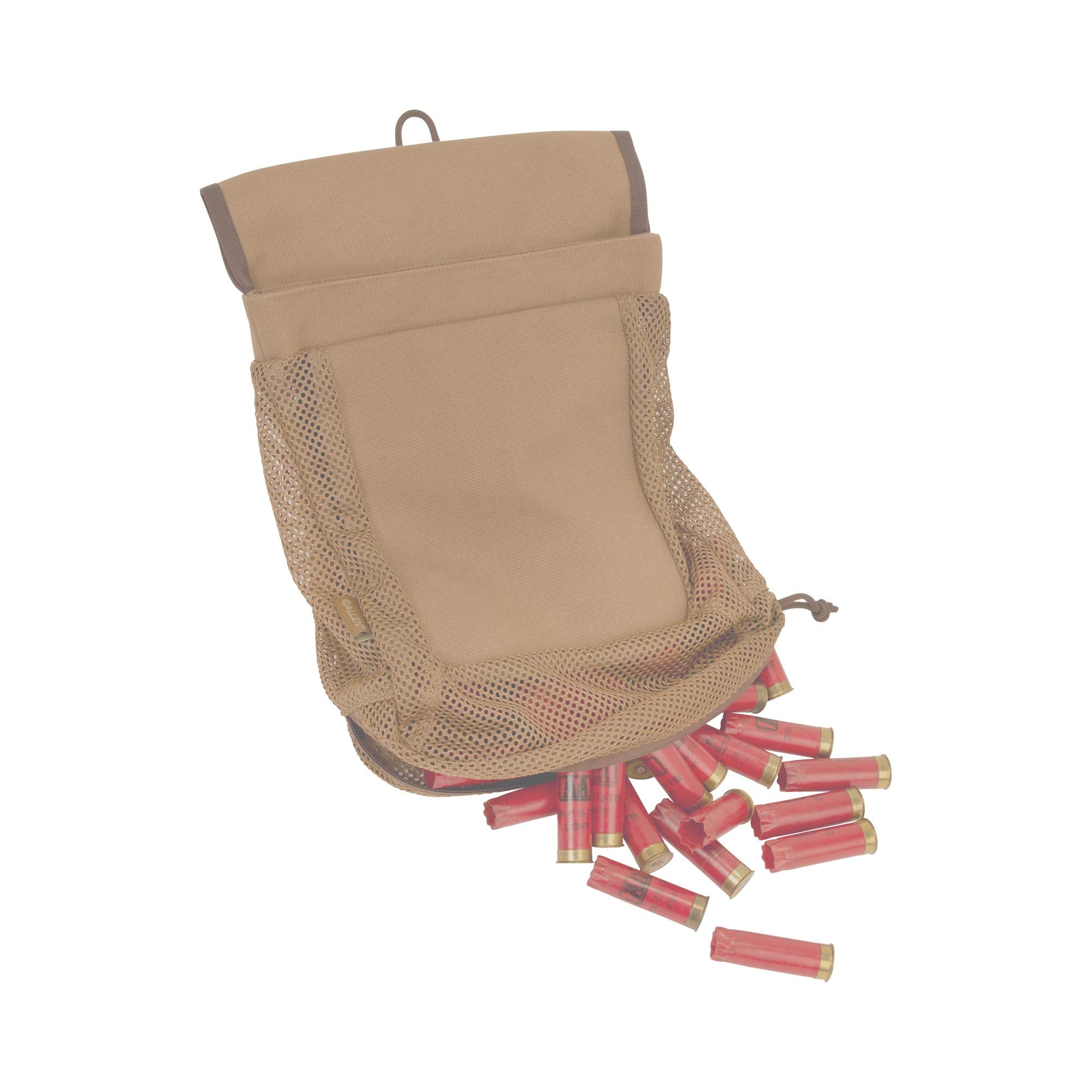 Allen Company Rival Hull Bag & 52 inch Waist Belt, Holds 100 Empty Hulls, Tan, Caramel Brown, One Size, Bags & Range_Trap & Skeet