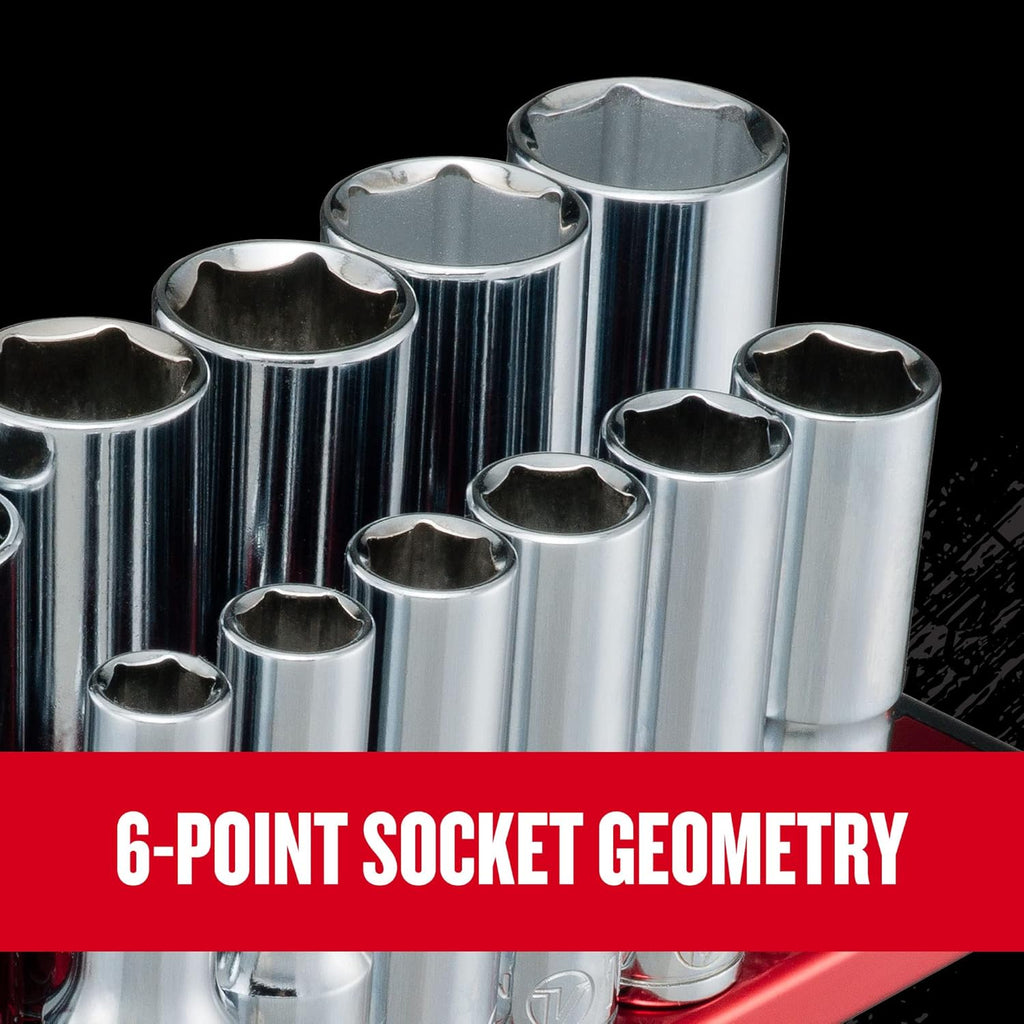 CRAFTSMAN V-SERIES Socket Set, Deep MM, 3/8 Inch Drive, 12 Piece (CMMT17560V)