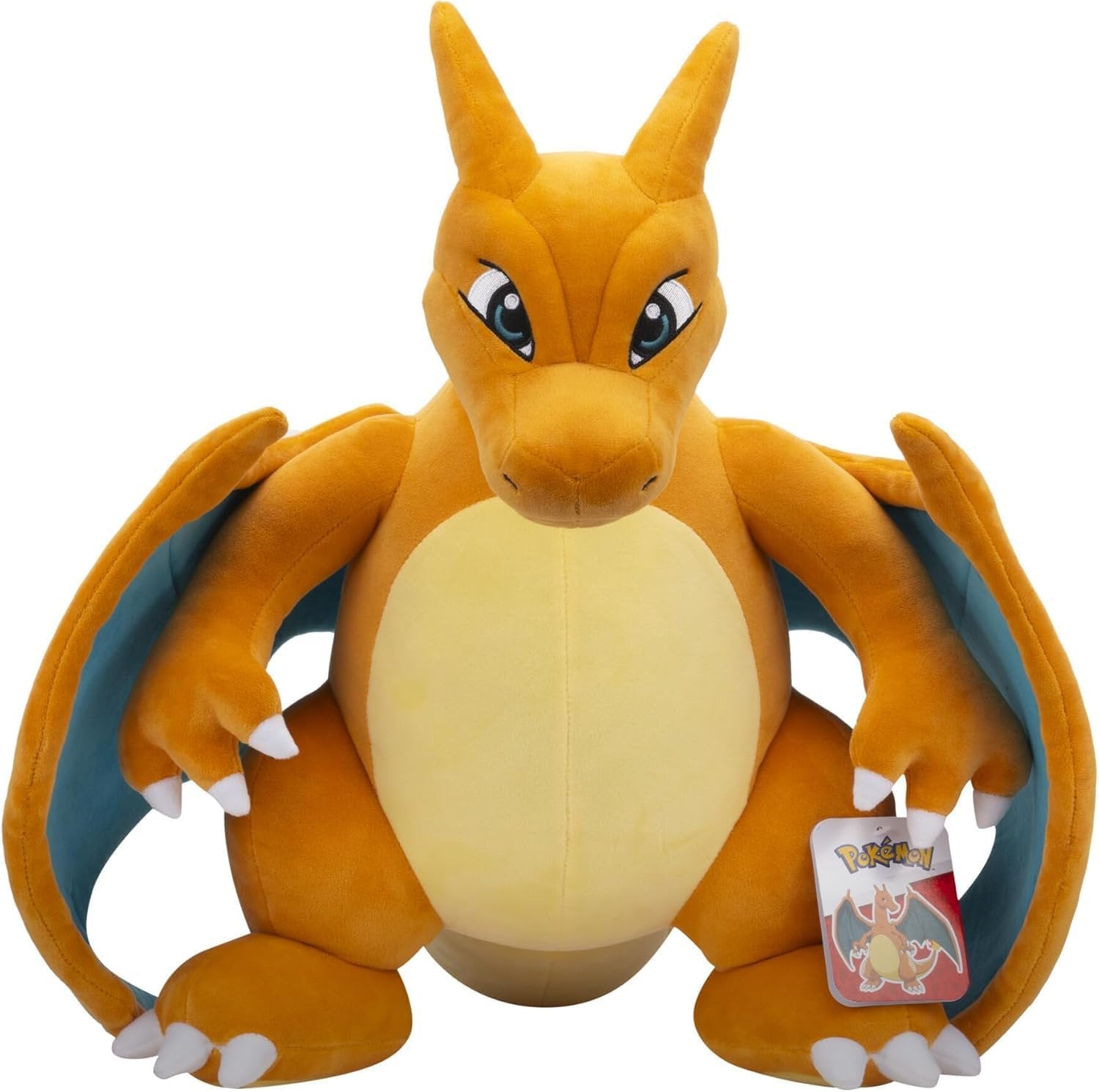 Pokemon 24" Jumbo Charizard Large Plush - Officially Licensed - Charmander Giant Evolution Figure - Authentic Pillow Stuffed Animal Toy Gift for Kids, Boys, Girls - 2+