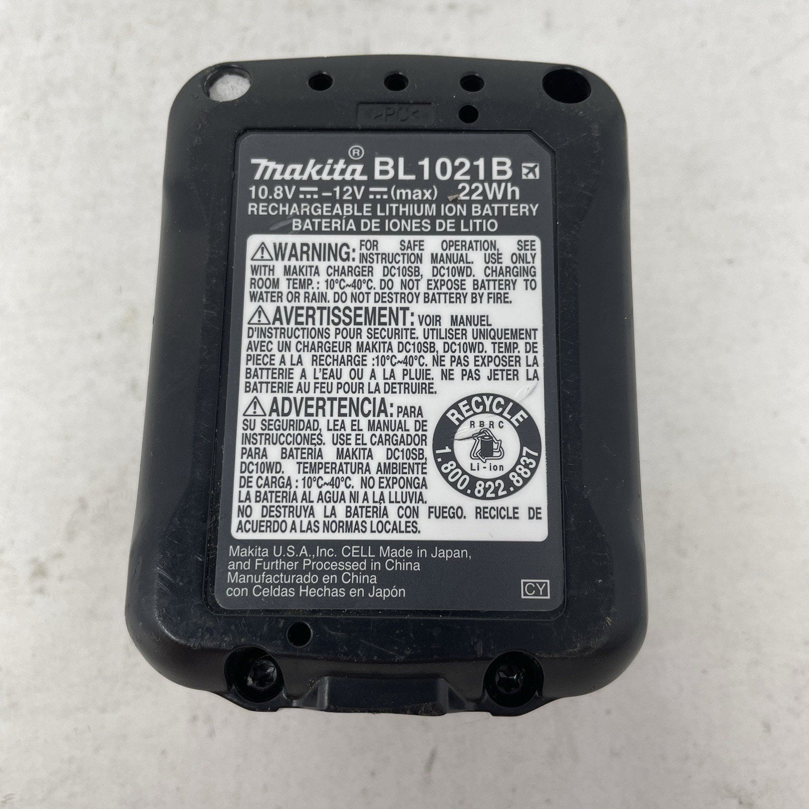 Makita BL1021B 12V Volt Max CXT Lithium‑Ion 2.0Ah Battery *Recon*