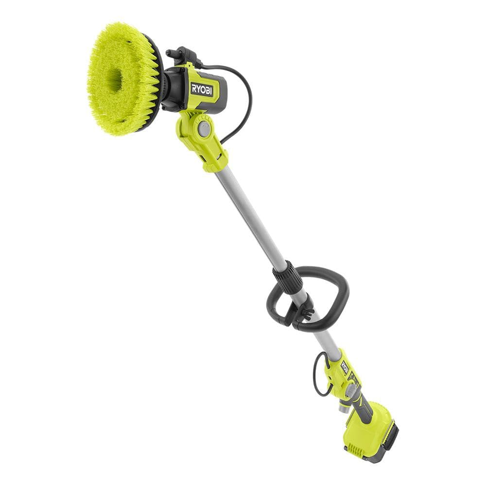 RYOBI ONE+ 18V Cordless Soap Dispensing Scrubber (Tool Only), GREEN, PCL1701B