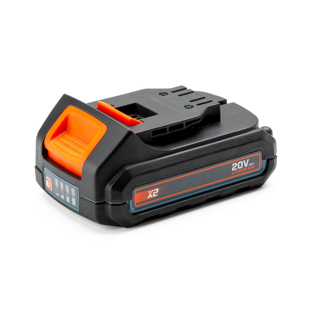 SENIX X2 20 Volt Max* 2-Piece Cordless Power Tool Kit with Battery Powered 1/2-Inch Drill Driver and 1/4-Inch Impact Driver, Includes Storage Bag, 2 2.0 Ah Batteries & Charger (S2K2B2-01)
