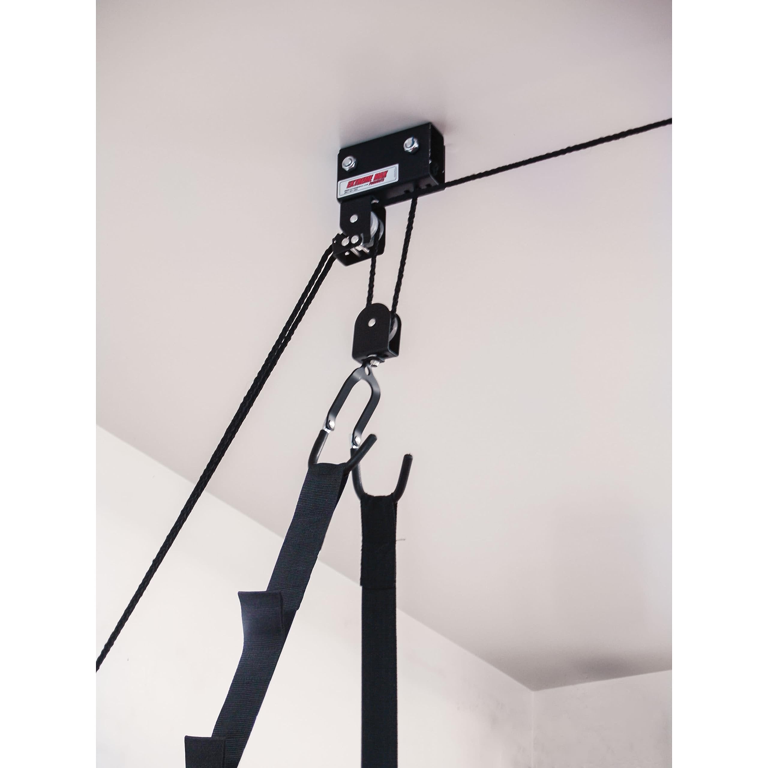 Extreme Max 3004.0204 Kayak/Canoe/Bike/Ladder Hoist & Lift for Storage in Shop or Garage - 120 lb. Capacity,Black