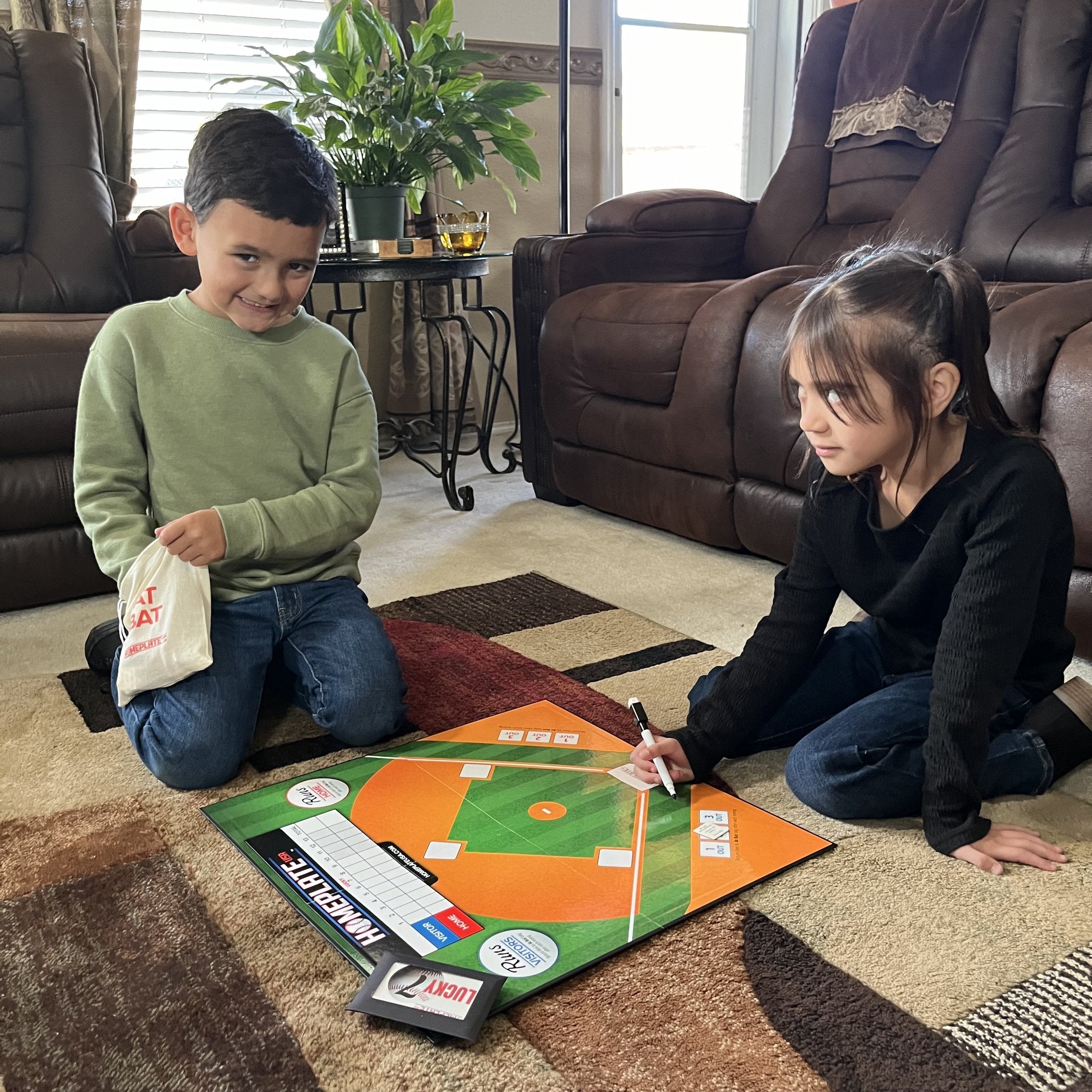 HomePlate USA Baseball Strategy Board Game, Teaching the Art of Baseball at Home, for Ages 10+, 1 or 2 Players