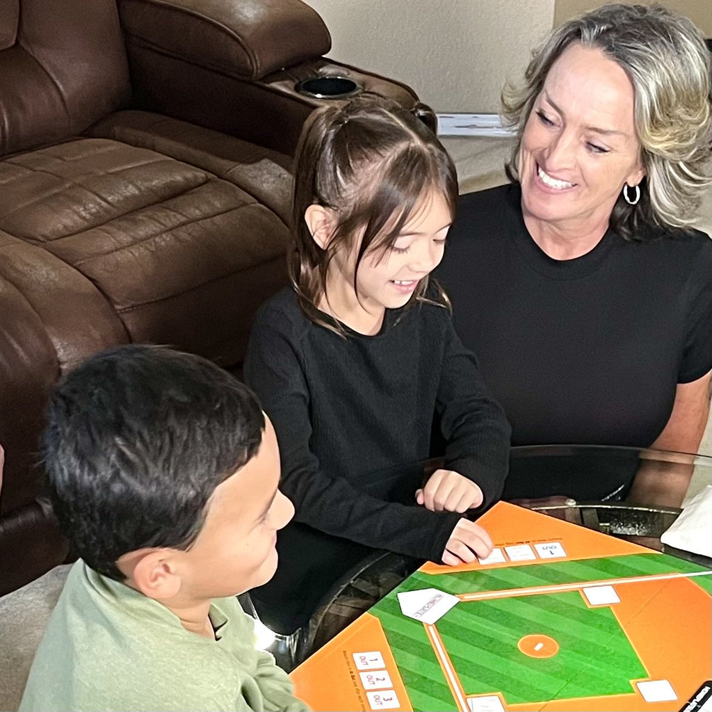 HomePlate USA Baseball Strategy Board Game, Teaching the Art of Baseball at Home, for Ages 10+, 1 or 2 Players