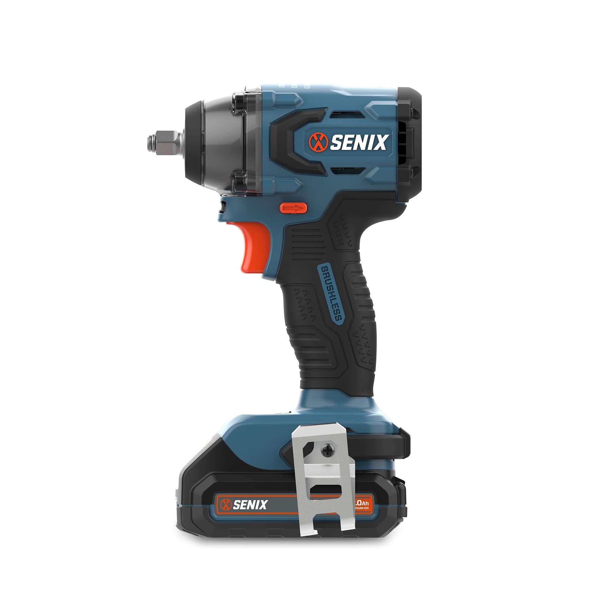 SENIX X2 20 Volt Max* 3/8-Inch Cordless Impact Wrench, Brushless Motor, 365 Foot-Pounds of Max Torque, 4-Speed, Includes Storage Bag, Battery and Charger Included (PDWX2-M11) $30.00 off of already reduced price for Daily Deal SPECIAL PRICE $50.74