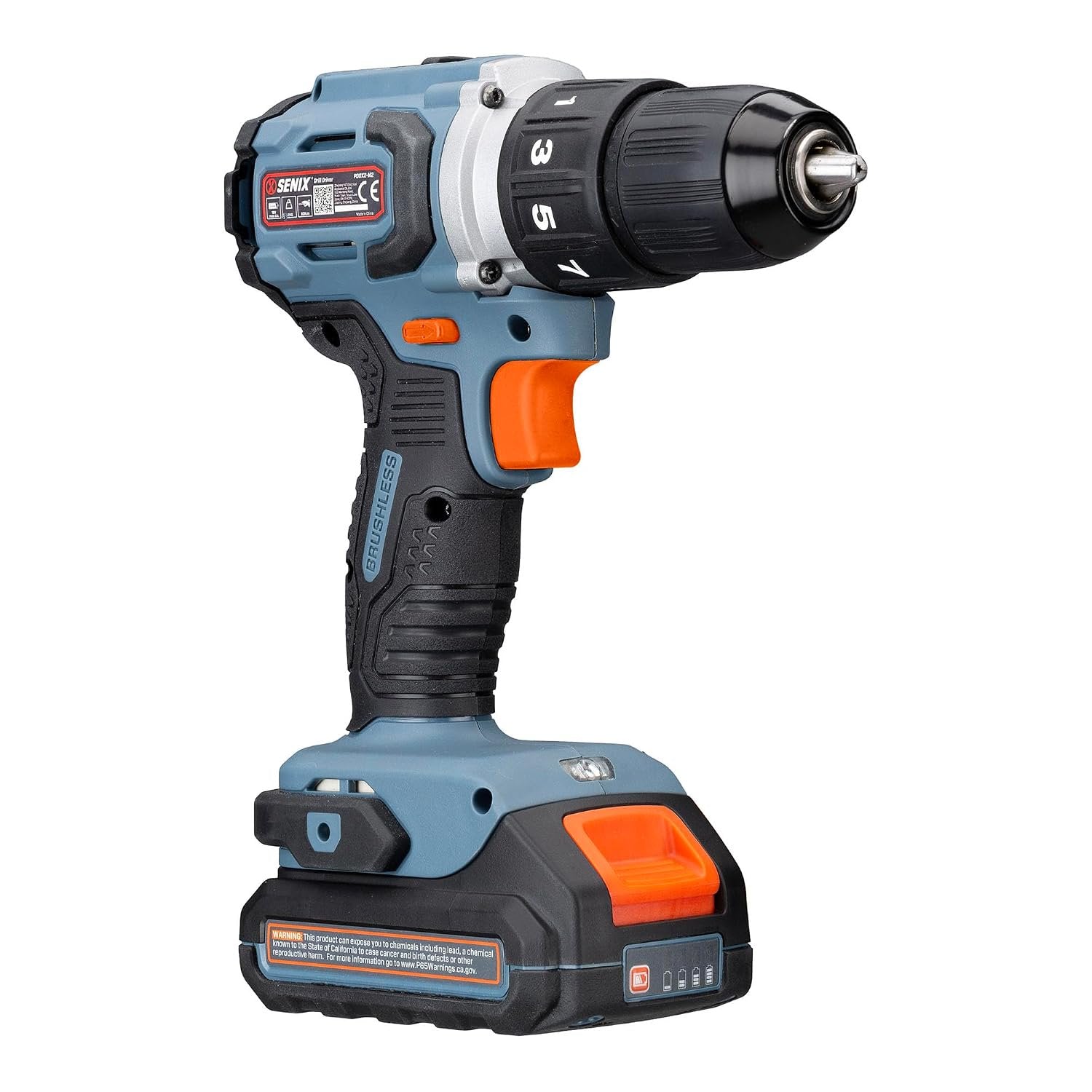 SENIX X2 20 Volt Max* 2-Piece Cordless Power Tool Kit with Battery Powered 1/2-Inch Drill Driver and 1/4-Inch Impact Driver, Includes Storage Bag, 2 2.0 Ah Batteries & Charger (S2K2B2-01)