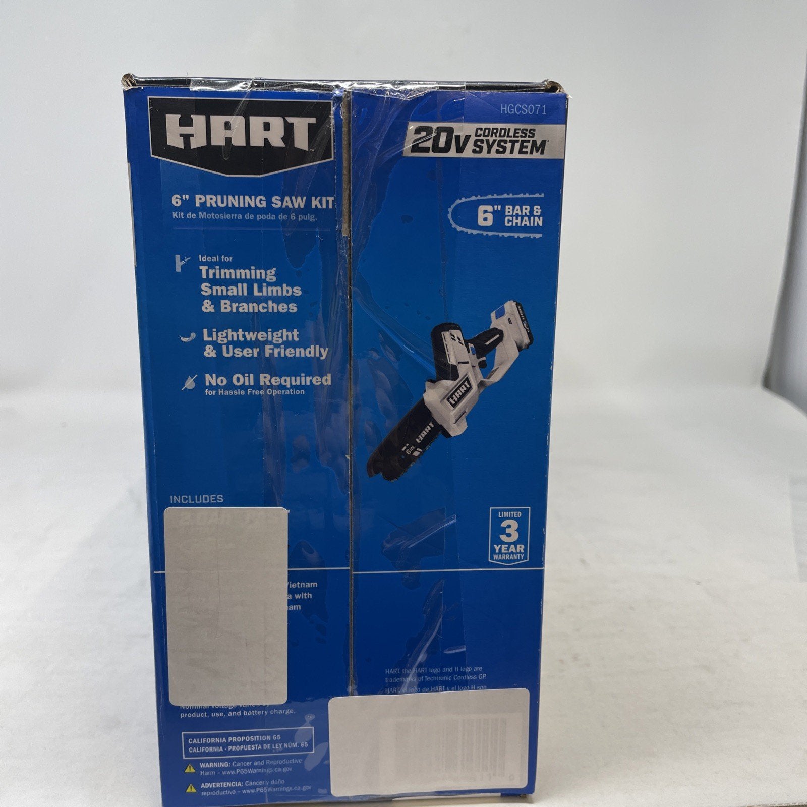 Hart HGCS071 20V Volt 6-inch Battery Powered Pruning Saw Chainsaw  *Tool Only*