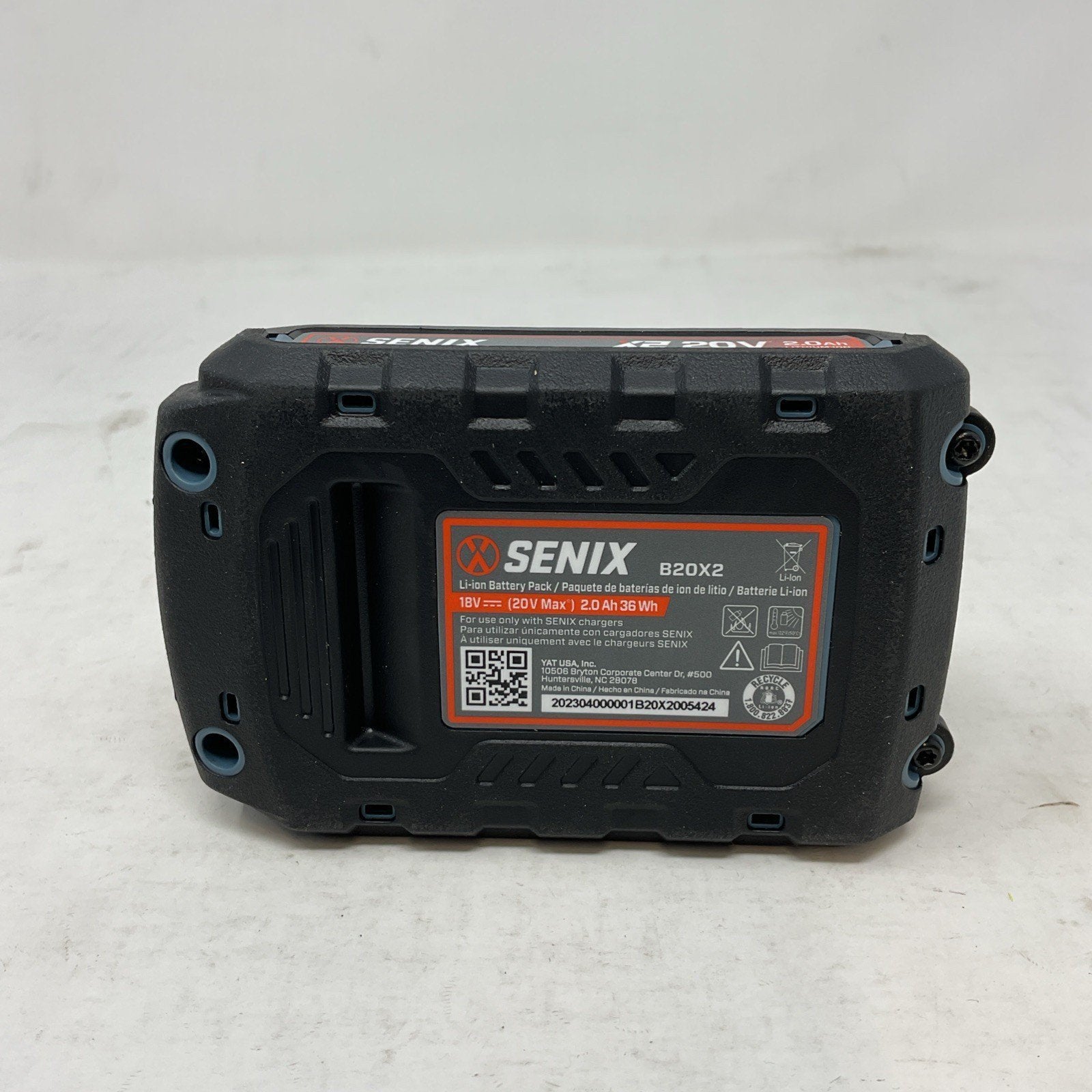 Senix 20V Volt 2.0Ah Lithium Ion Battery B20X2