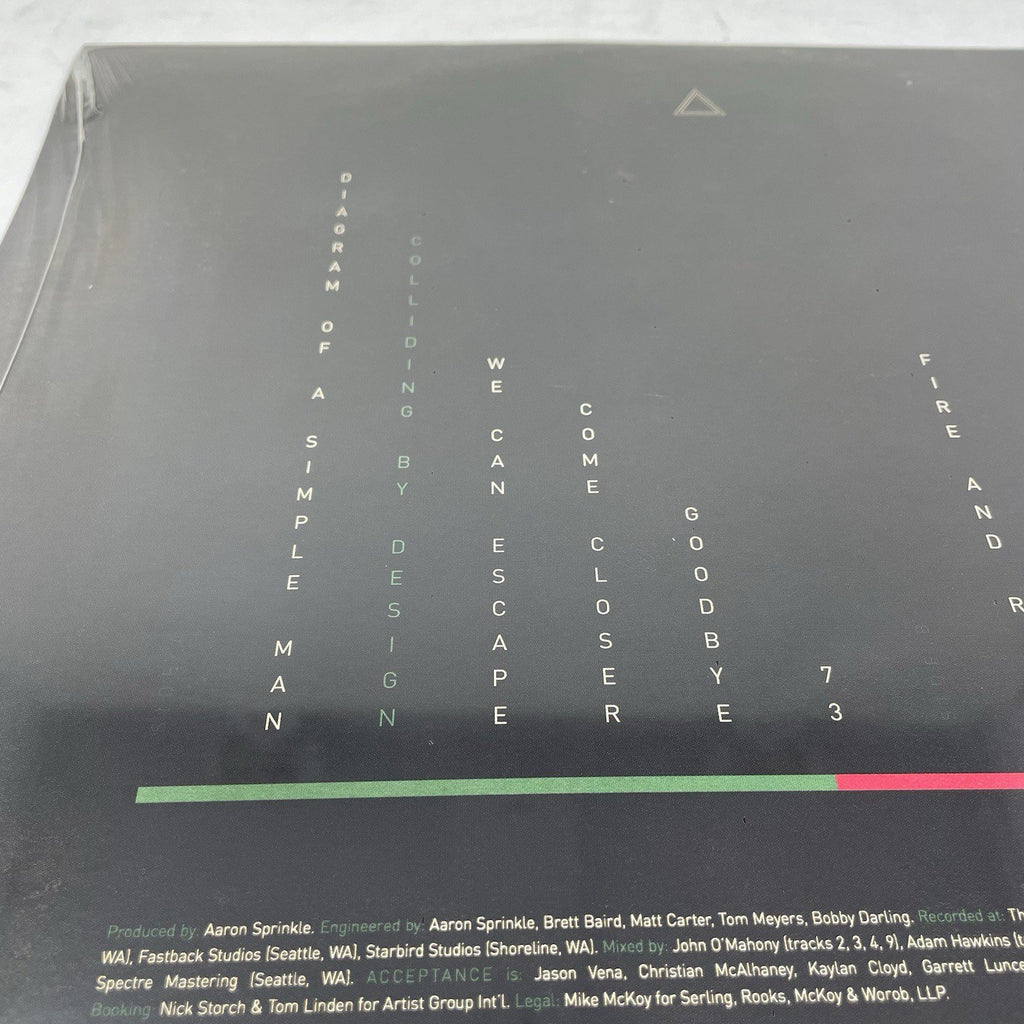 Acceptance - Colliding By Design Oxblood Cokebottle Colored Vinyl LP 2017