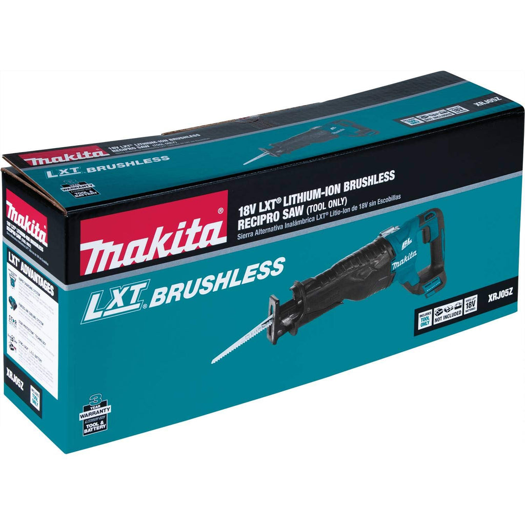 Makita XRJ05Z 18V LXT Lithium-Ion Brushless Cordless Reciprocating Saw (Tool Only)