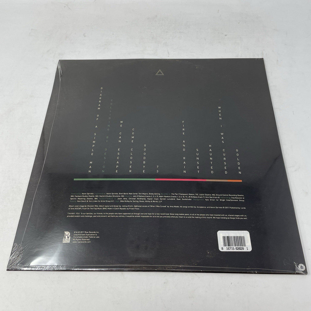 Acceptance - Colliding By Design Oxblood Cokebottle Colored Vinyl LP 2017