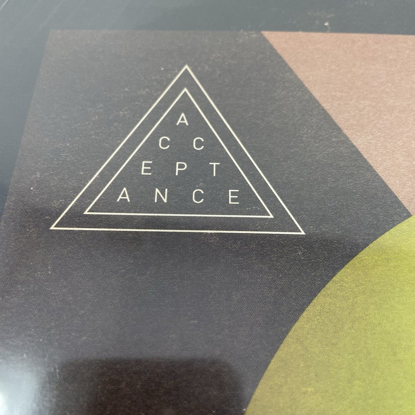 Acceptance - Colliding By Design Oxblood Cokebottle Colored Vinyl LP 2017