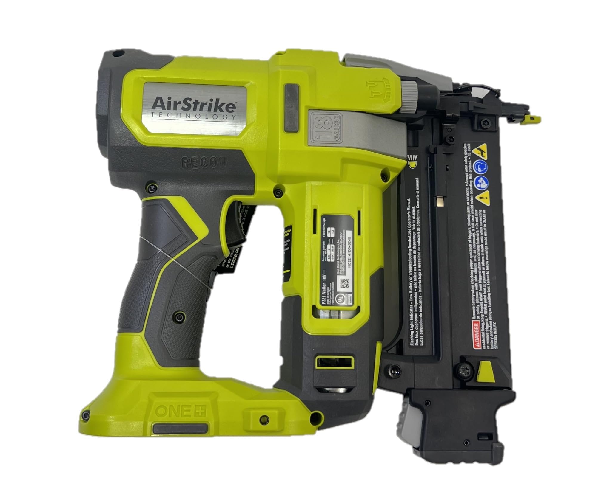 ONEAND 18V 18-Gauge Cordless AIRSTRIKE Brad Nailer Tool ONLY