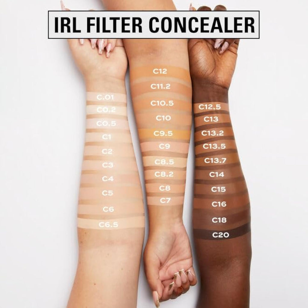 Revolution, IRL Filter Finish Concealer, Full Coverage, Oil-Free, Long-Lasting & Lightweight Formula, Infused with Hyaluronic Acid, Vegan & Cruelty-Free, C16, 0.21 oz
