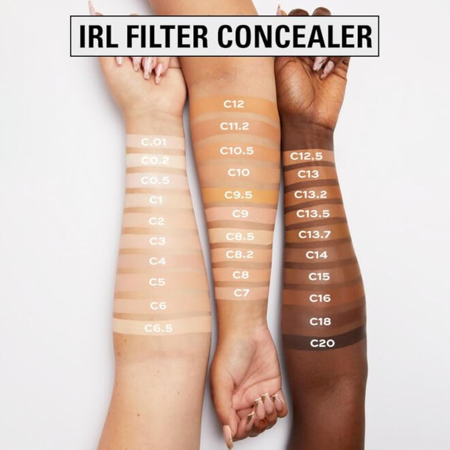 Revolution, IRL Filter Finish Concealer, Full Coverage, Oil-Free, Long-Lasting & Lightweight Formula, Infused with Hyaluronic Acid, Vegan & Cruelty-Free, C16, 0.21 oz