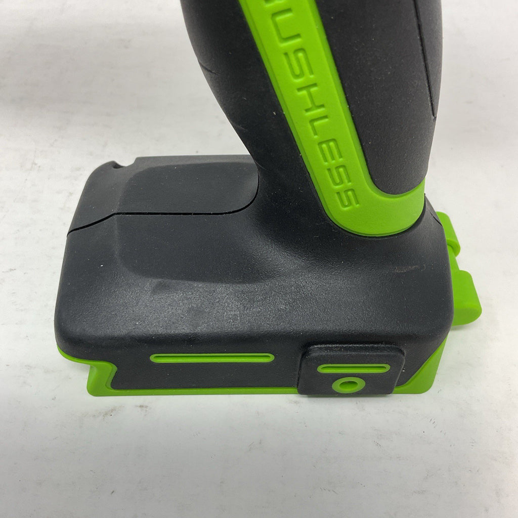 GreenWorks DDG401 Brushless 24V Cordless Drill Driver W/ Bag, Bits & Belt Clip