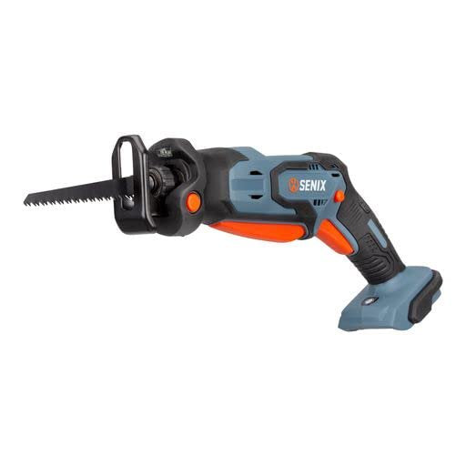 SENIX PSRX2-M1-0 X2 20 Volt Max* 1/2-Inch Compact Reciprocating Saw, Variable Speed, 2800 SPM Max, Tool-Less Blade Clamp, 3-Mode LED Light, Tool Only, Battery Not Included