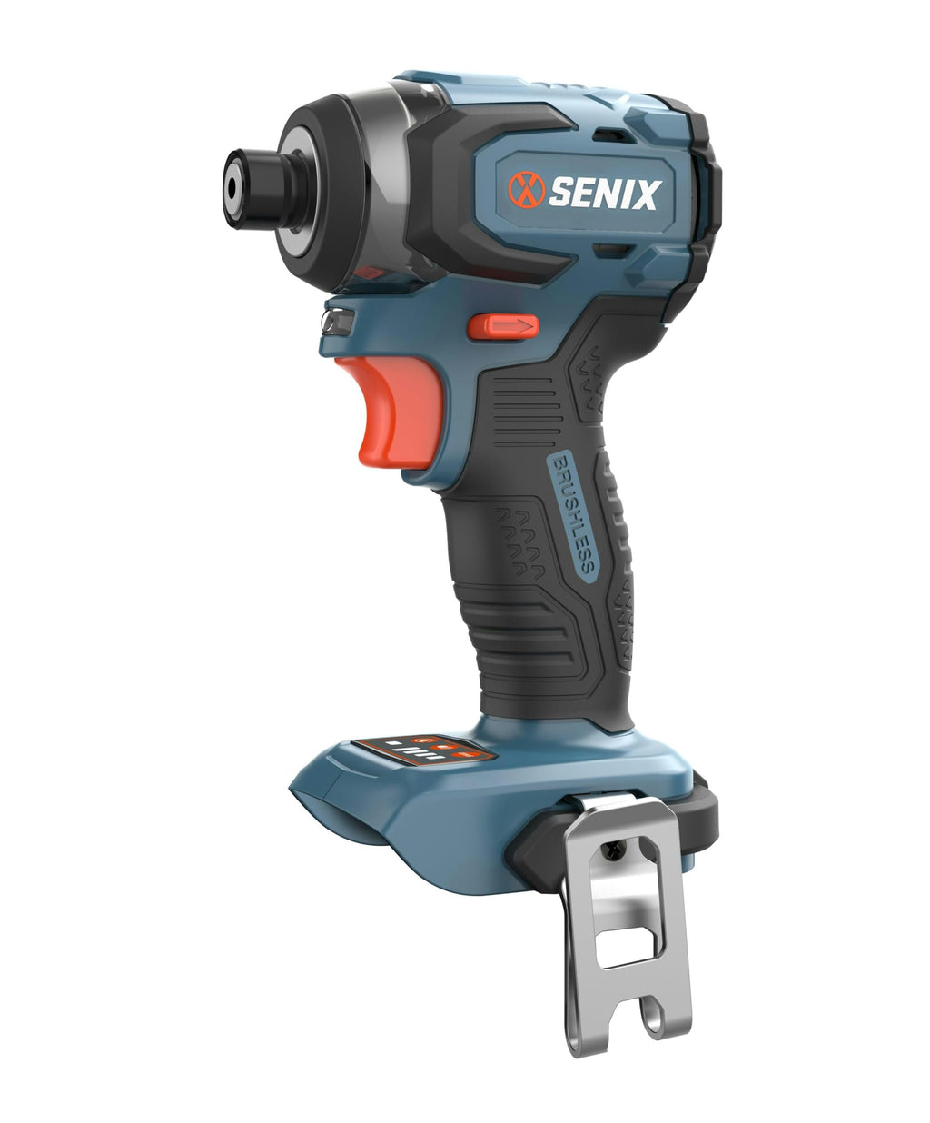 SENIX PDIX2-M2-0 20 Volt Max* X2 1/4-Inch Cordless Impact Driver, 4-Speed Battery Screwdriver with Brushless Motor and LED Light, 130 Foot-Pounds of Max Torque, Tool Only, Battery Not Included