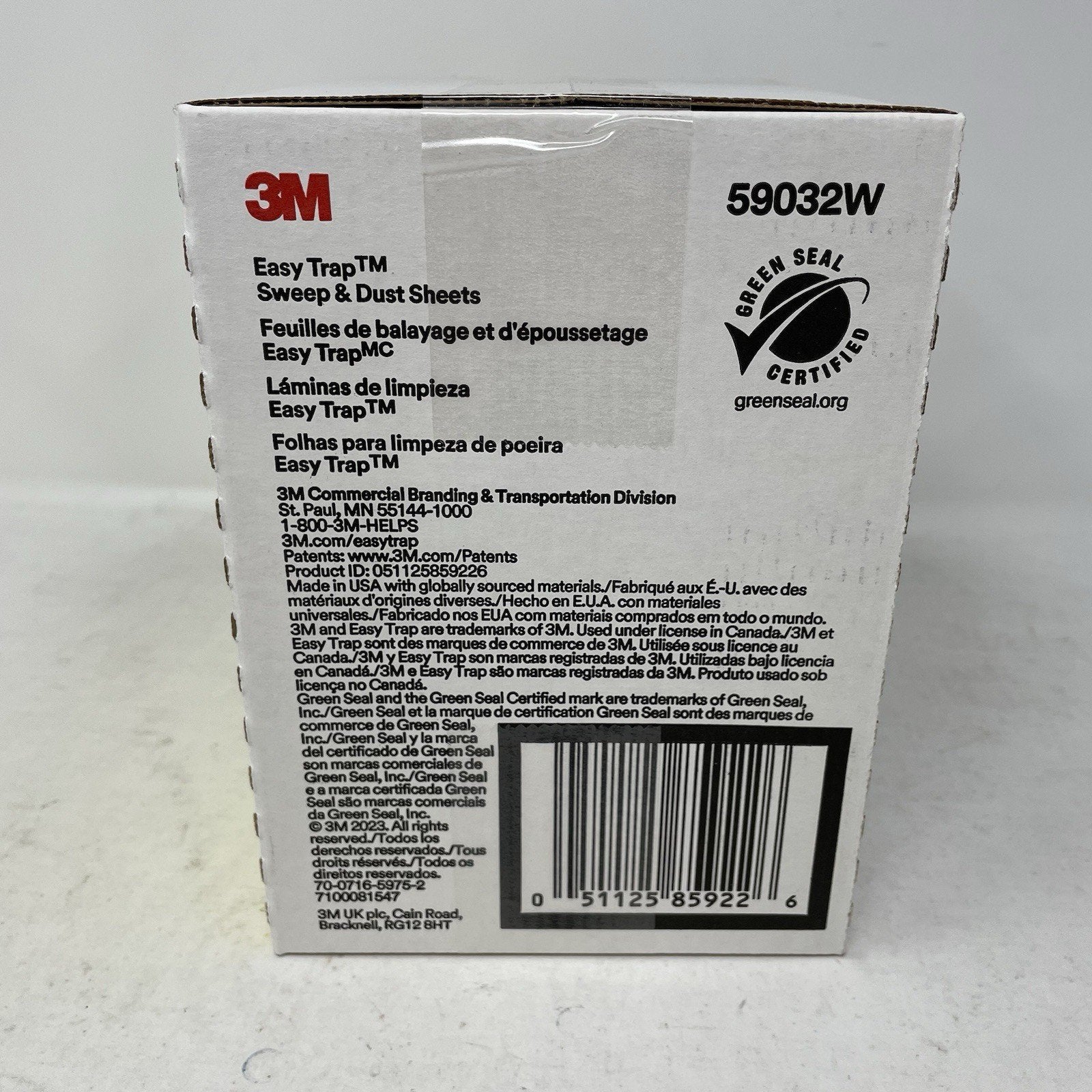 3M Easy Trap Duster Sweep and Dust Sheets, 5" x 6" Sheets, 60 Sheets/Roll