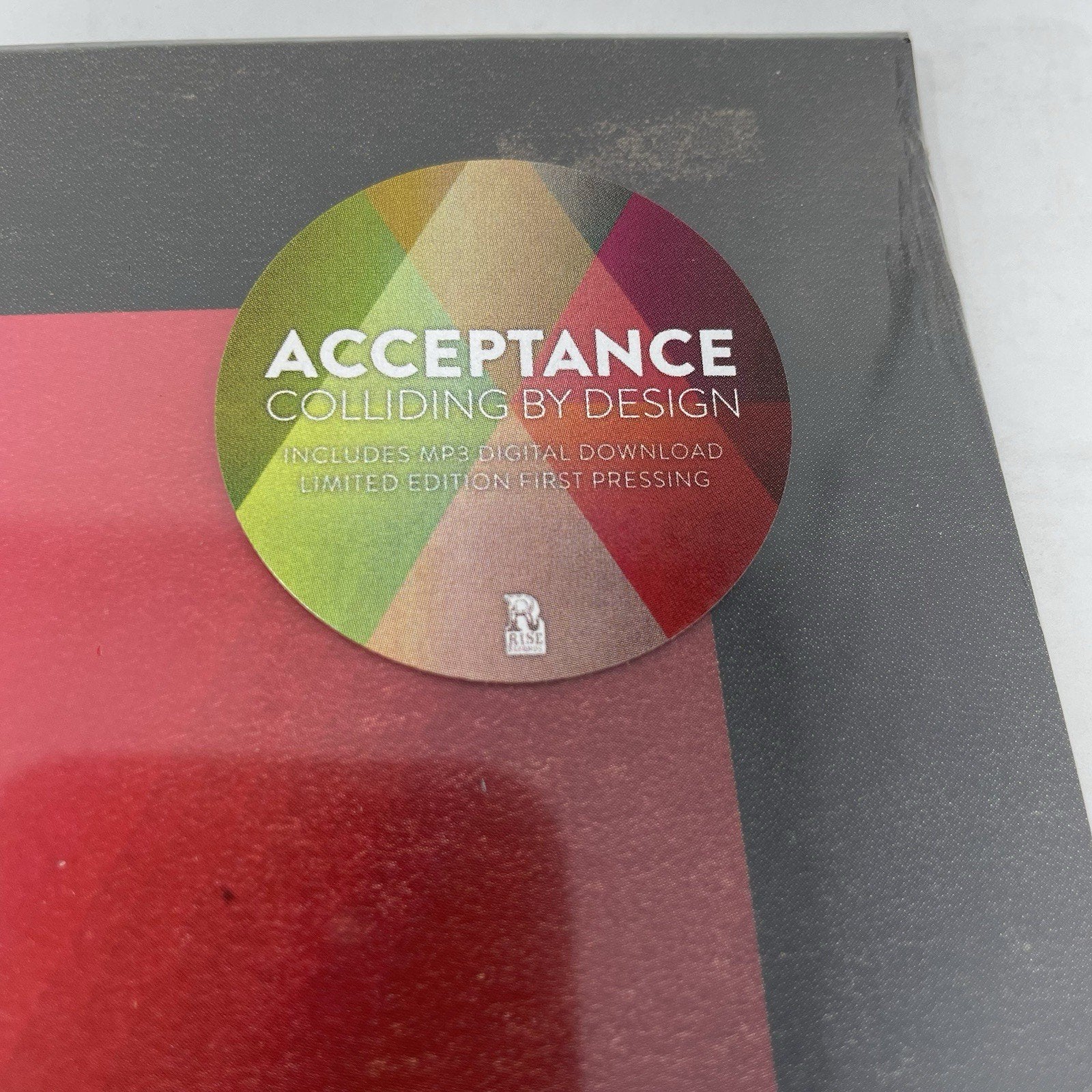 Acceptance - Colliding By Design Oxblood Cokebottle Colored Vinyl LP 2017